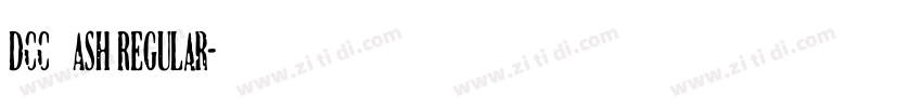 DCC   Ash Regular字体转换